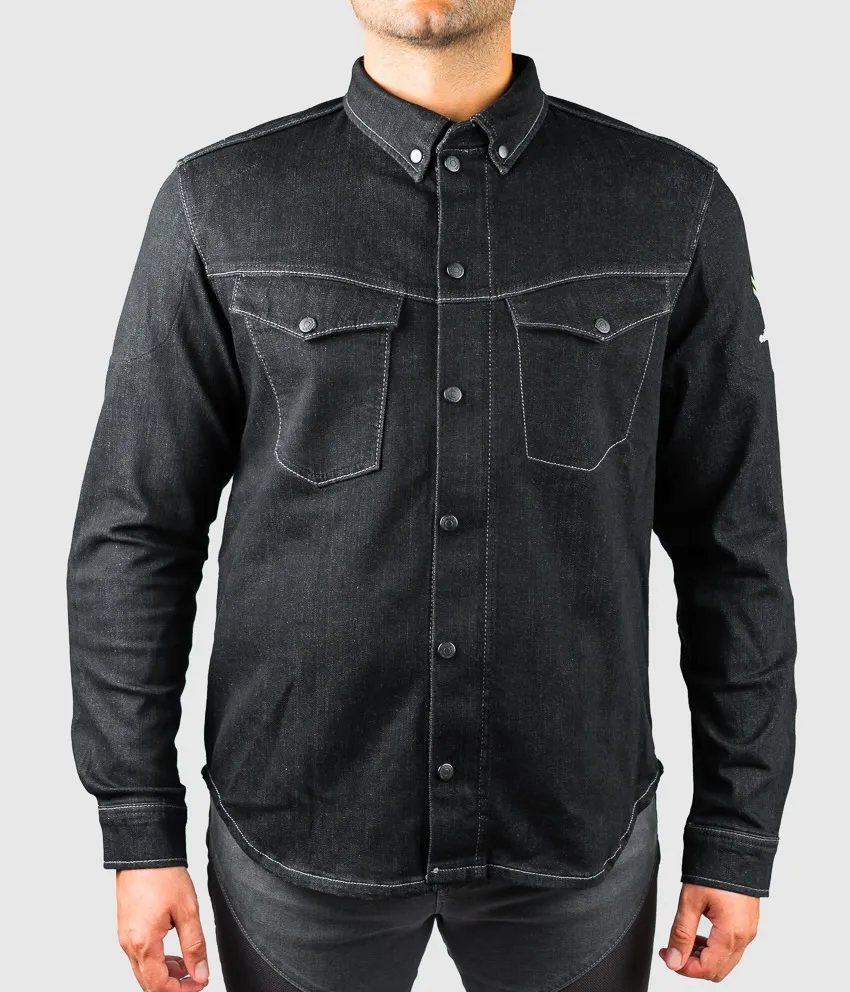 DARK DENIM SHIRT – Motorcycle Shirt